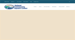 Desktop Screenshot of hollandaquaticcenter.org